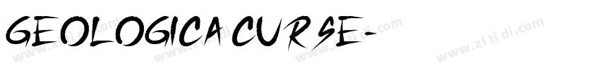 geologica curse字体转换